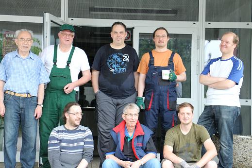 Einige der Helfer (Foto: DF6HF)